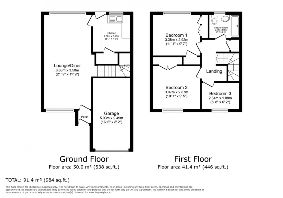 Floorplan for Wheelers Walk, Blackfield, Southampton, SO45 1WX