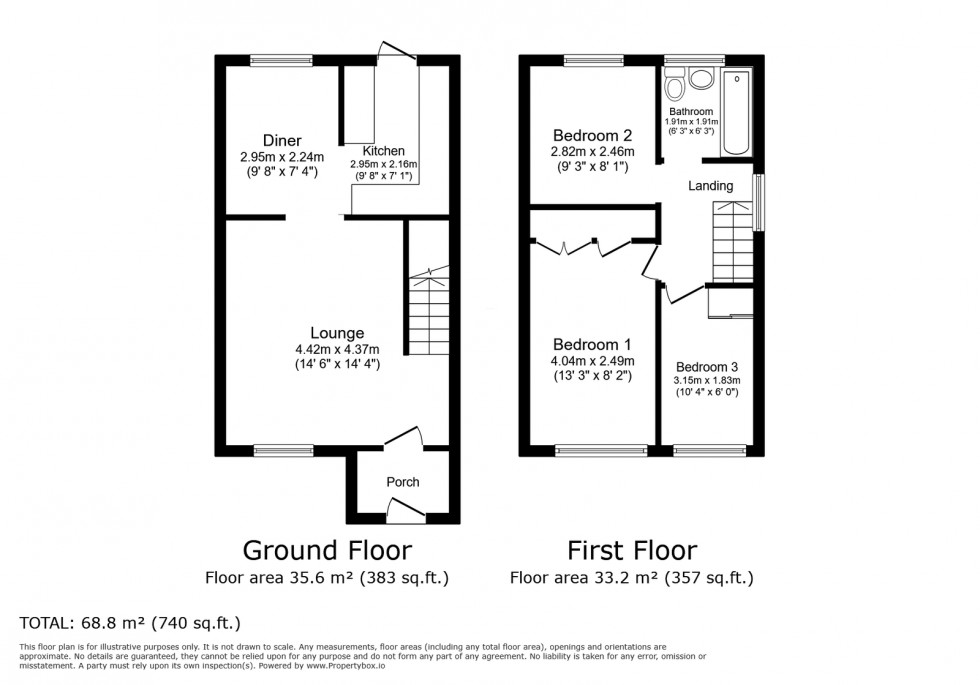 Floorplan for Corinna Gardens, Dibden, Southampton