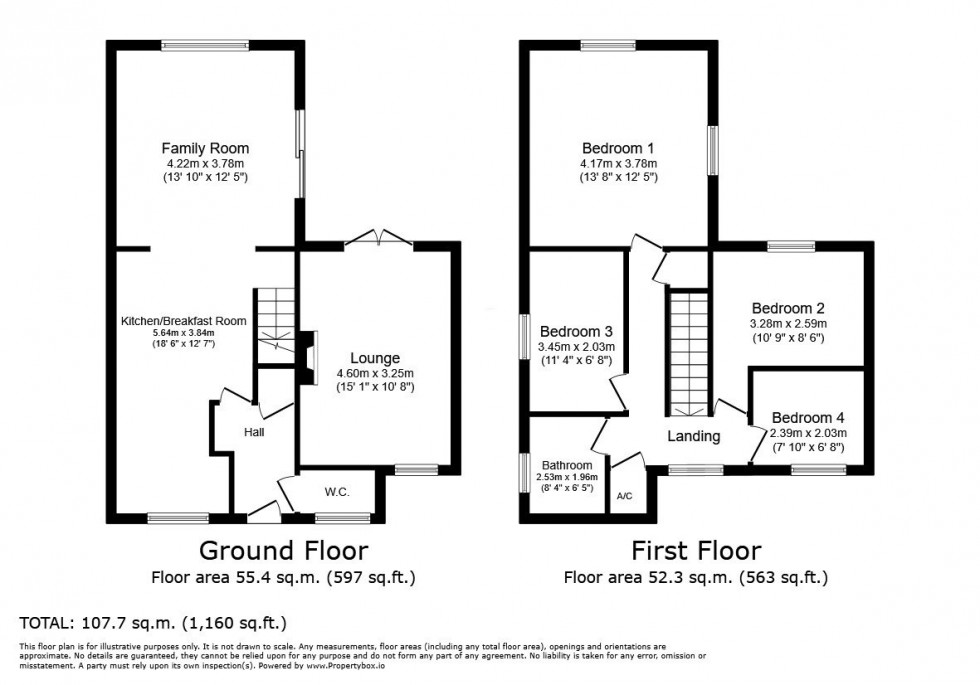 Floorplan for Whyte Close, Holbury, Southampton, SO45 2FT