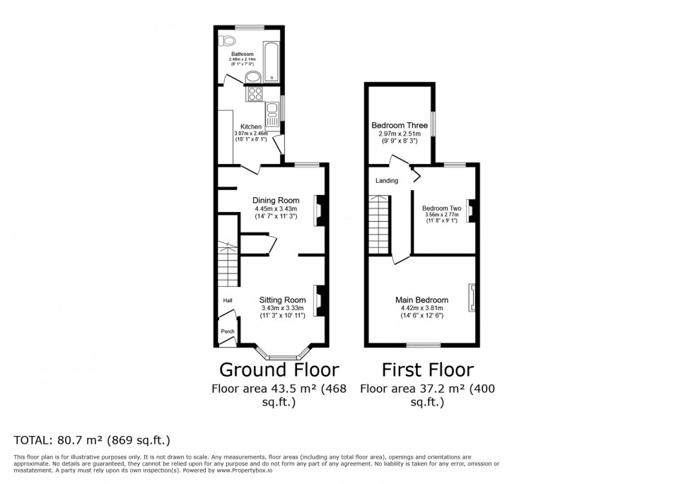 Floorplan for Hamilton Road, Bishopstoke, Eastleigh, SO50 6AL