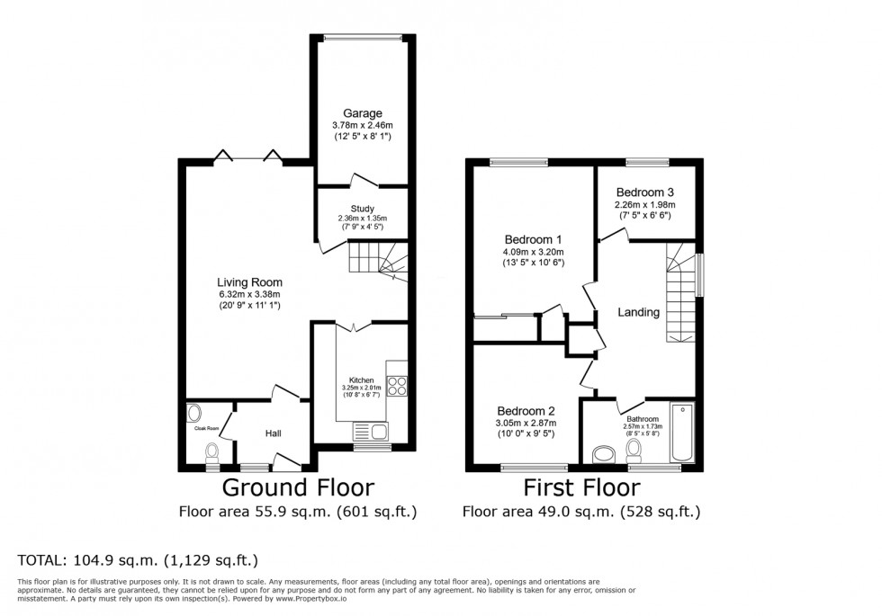 Floorplan for Admirals Close, Fawley, SO45