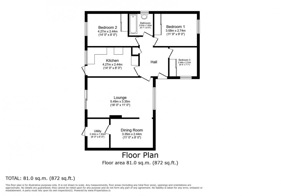 Floorplan for 6 Larkspur Gardens