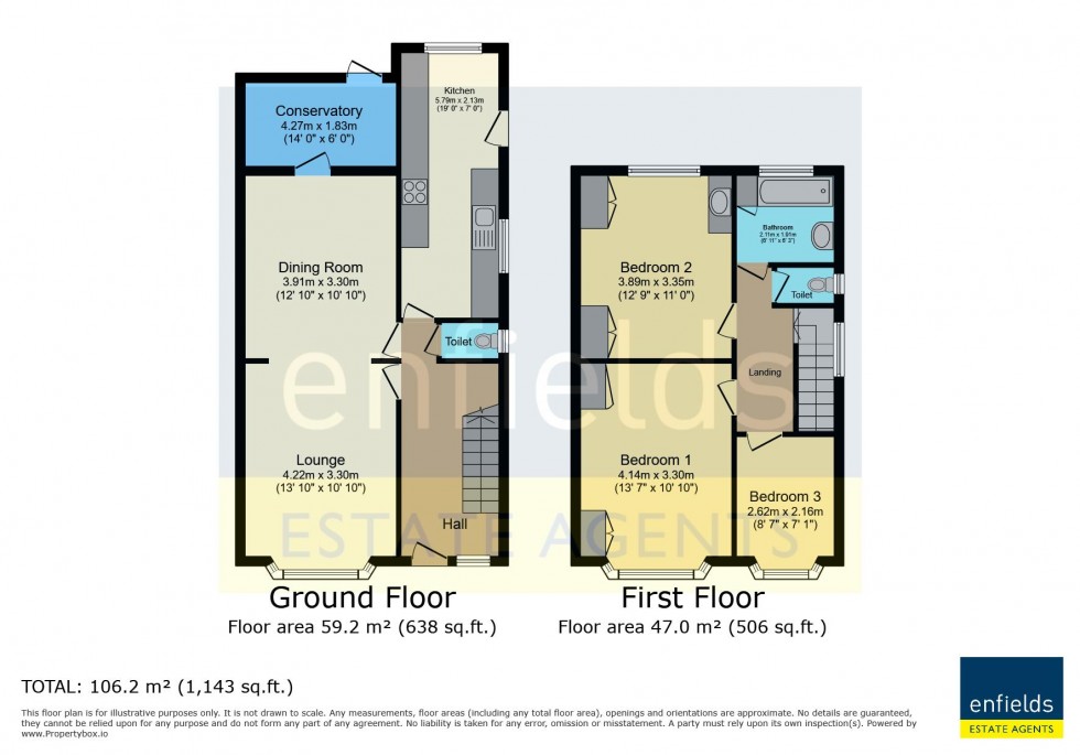 Floorplan for Huntvale Road, Bournemouth