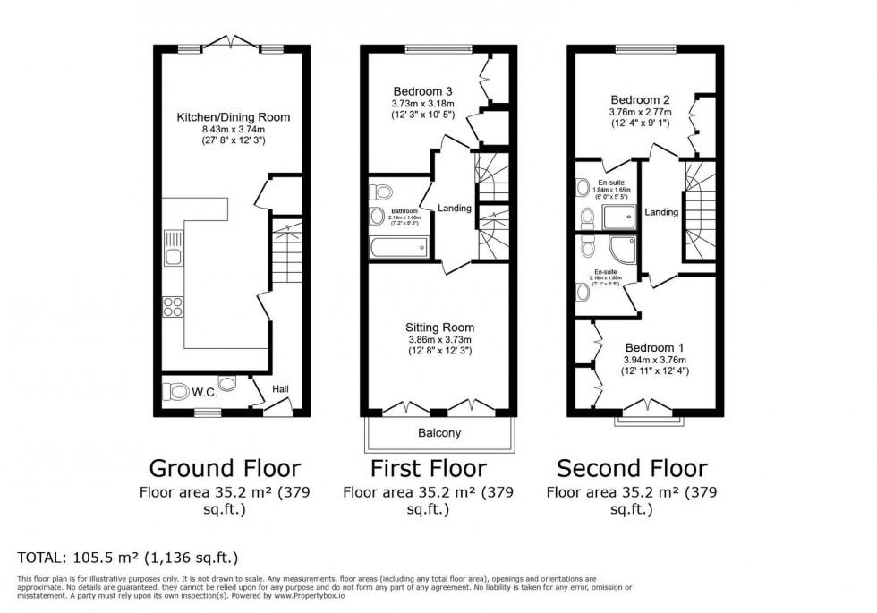 Floorplan for Somers Way, Eastleigh, SO50 5RY