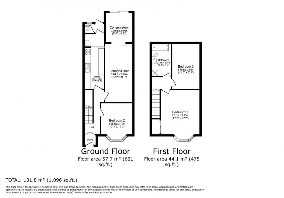 Floorplan for Exbury Road, Blackfield, Southampton, SO45 1XD