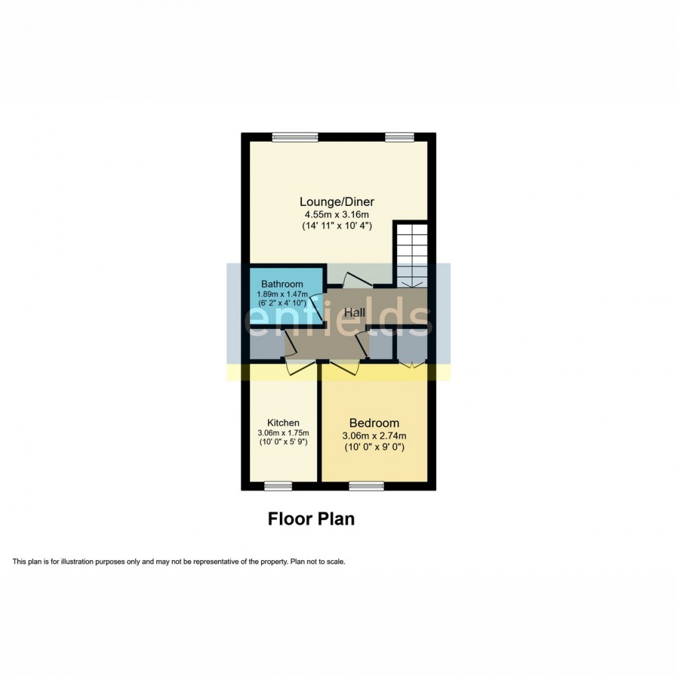 Floorplan for Duddon Close, Southampton, SO18