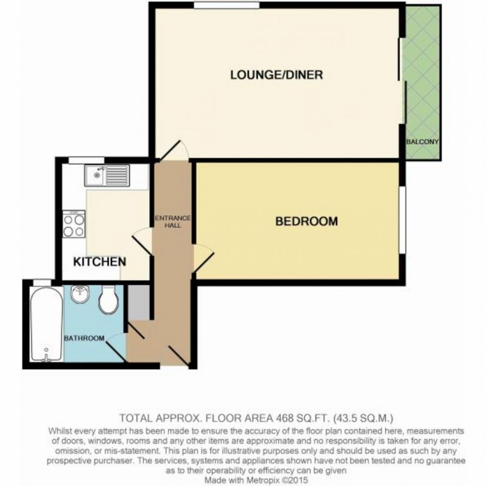 Floorplan for Hill Lane, Southampton, SO15