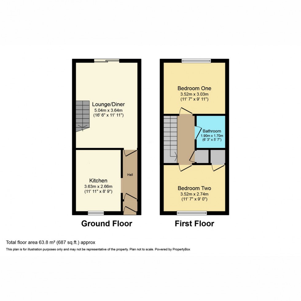 Floorplan for Shooters Hill Close, Southampton, SO19