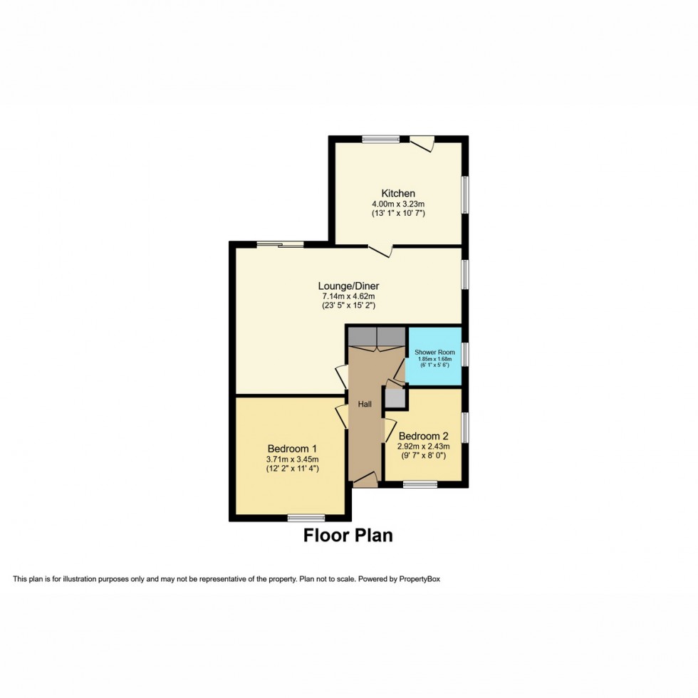 Floorplan for St. Helena Gardens, Southampton, SO18