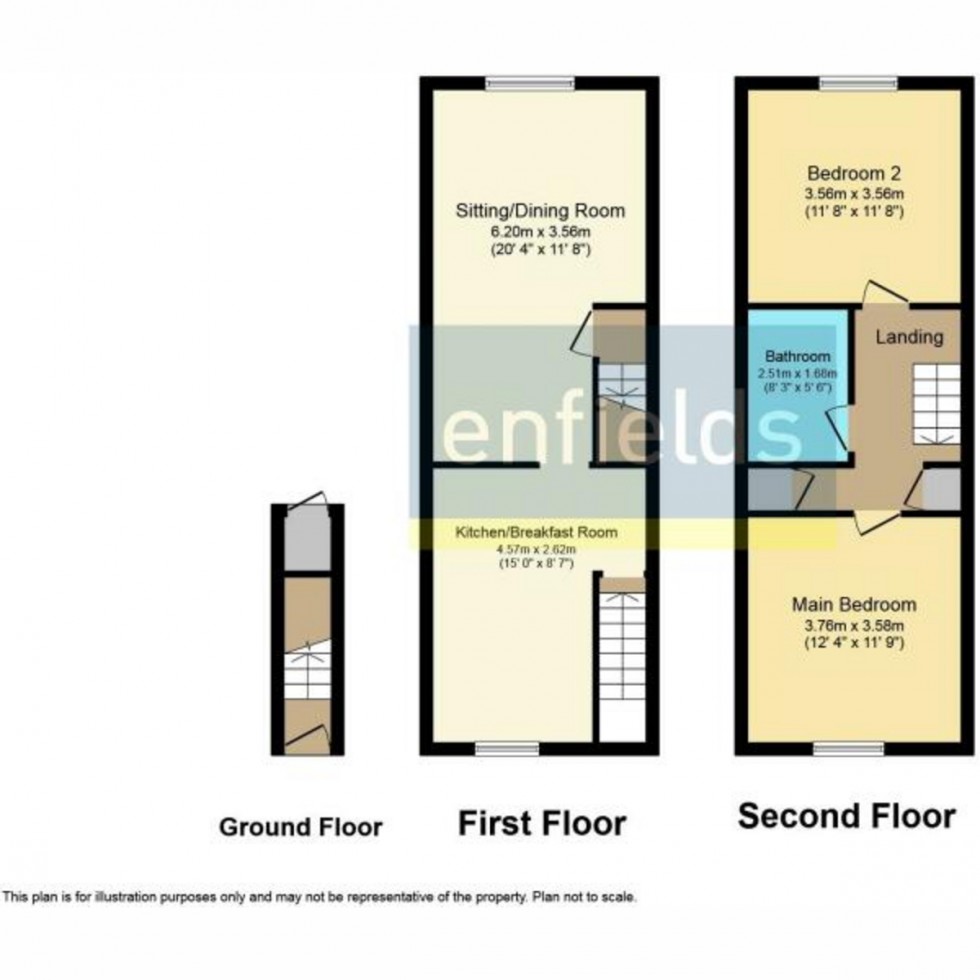 Floorplan for Staplehurst Close, Southampton, SO19