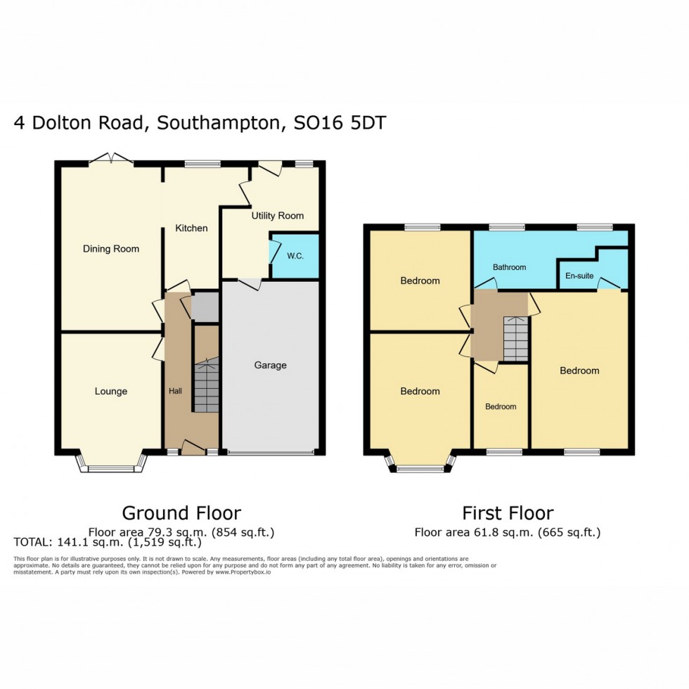 Floorplan for Dolton Road, Southampton, SO16