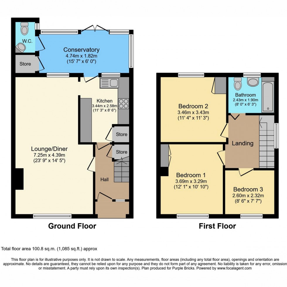 Floorplan for 26 Weston Lane, Southampton, SO19