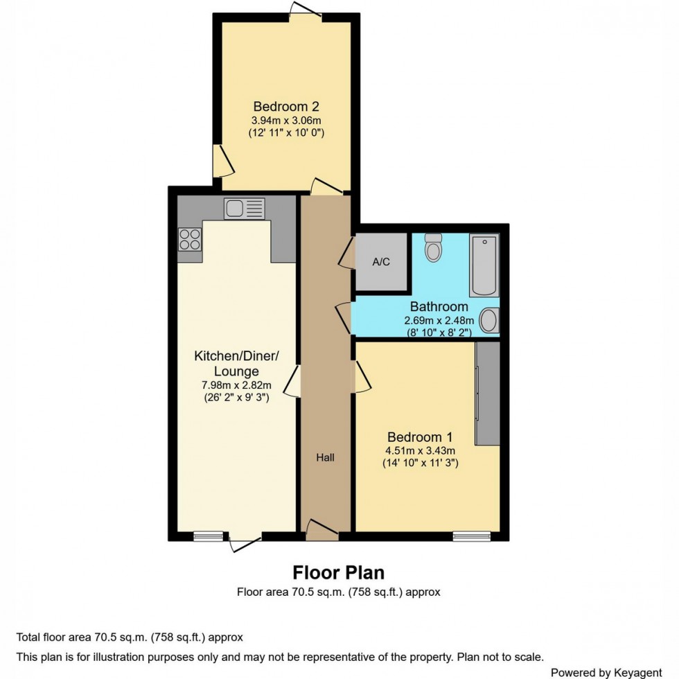 Floorplan for Bevois Valley Road, Southampton, SO14