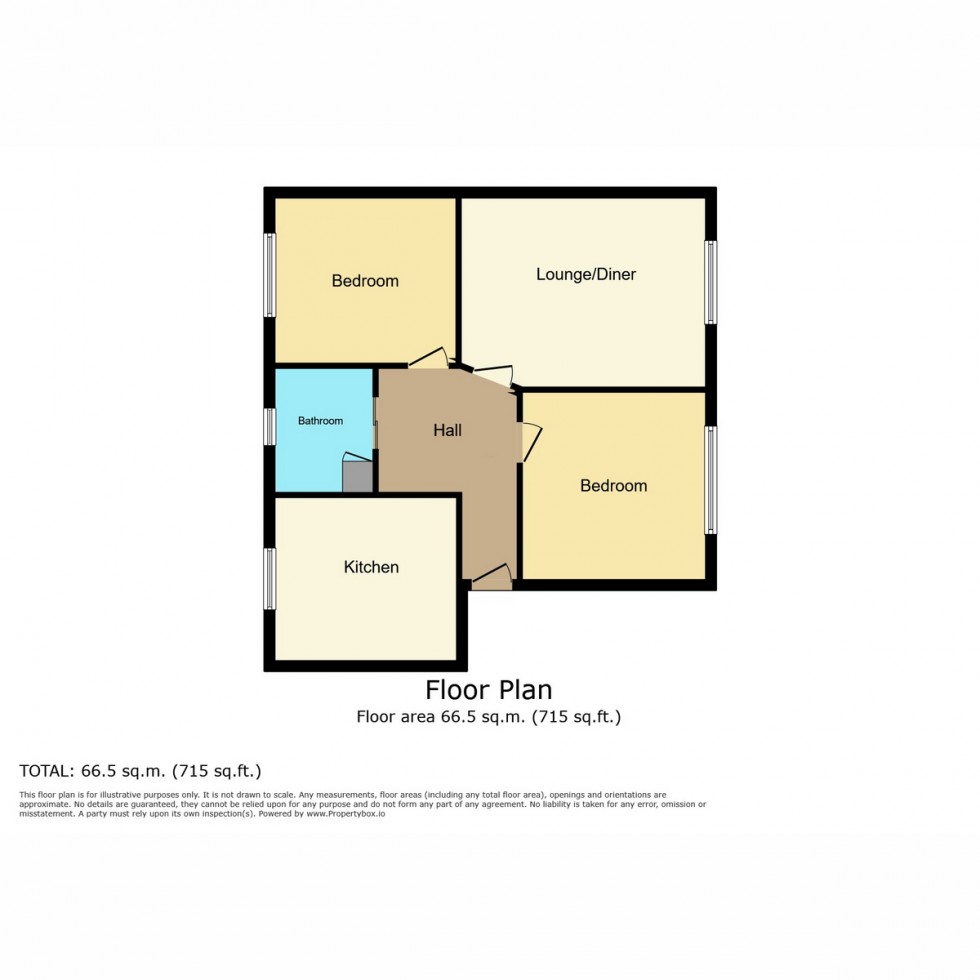 Floorplan for Pevensey Close, Southampton, SO16