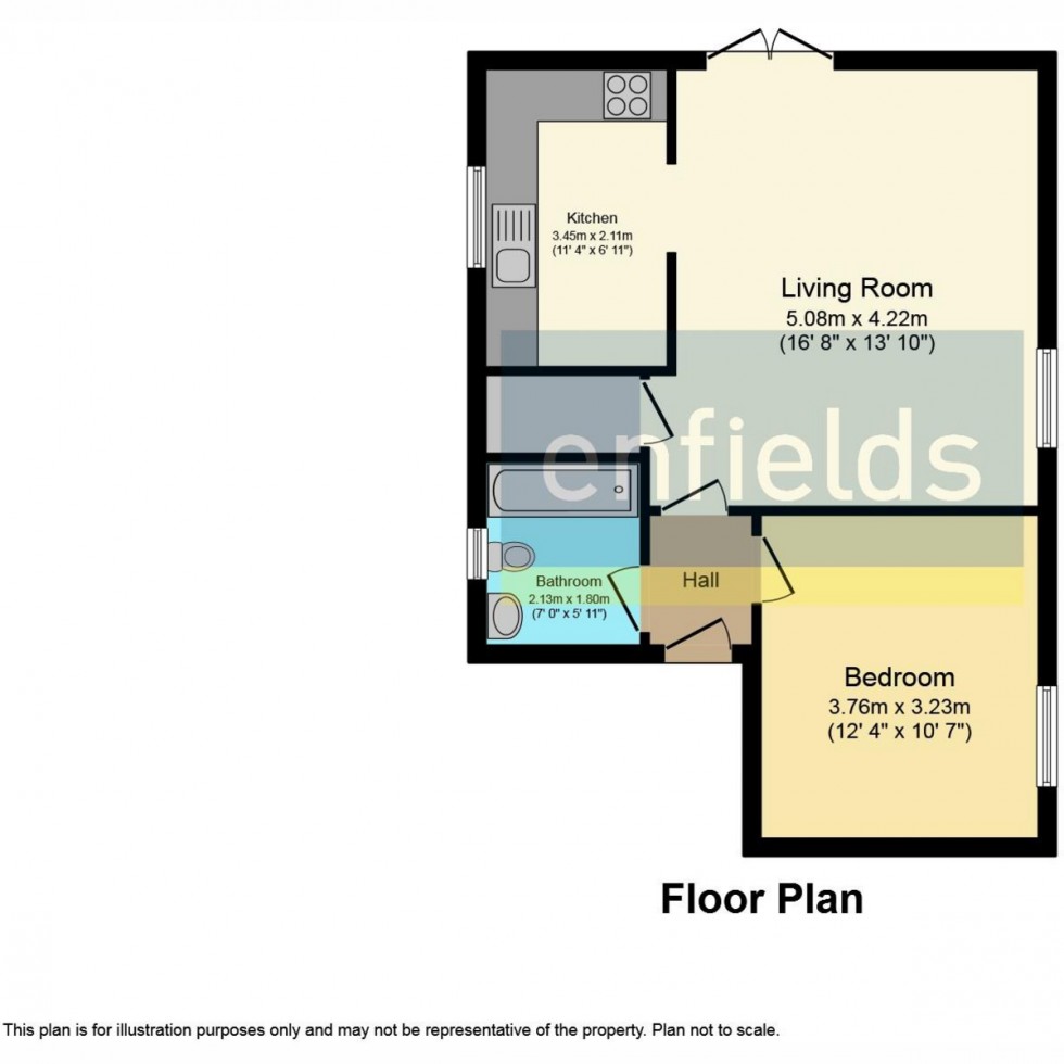 Floorplan for Winchester Road, Southampton, SO16