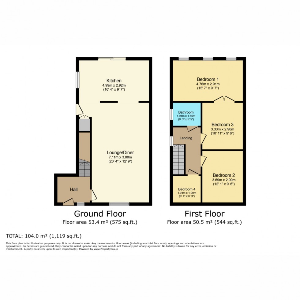 Floorplan for Alfriston Gardens, Southampton, SO19