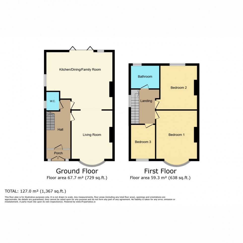 Floorplan for Rossington Avenue, Southampton, SO18