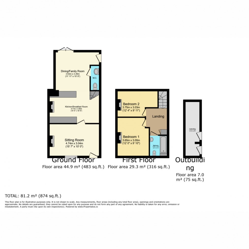 Floorplan for Nursling Street, Southampton, SO16