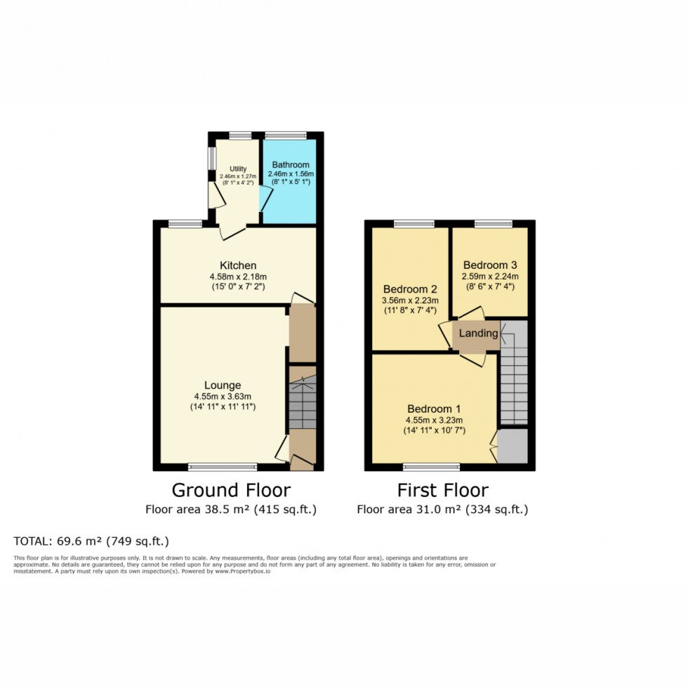 Floorplan for Butts Road, Southampton, SO19