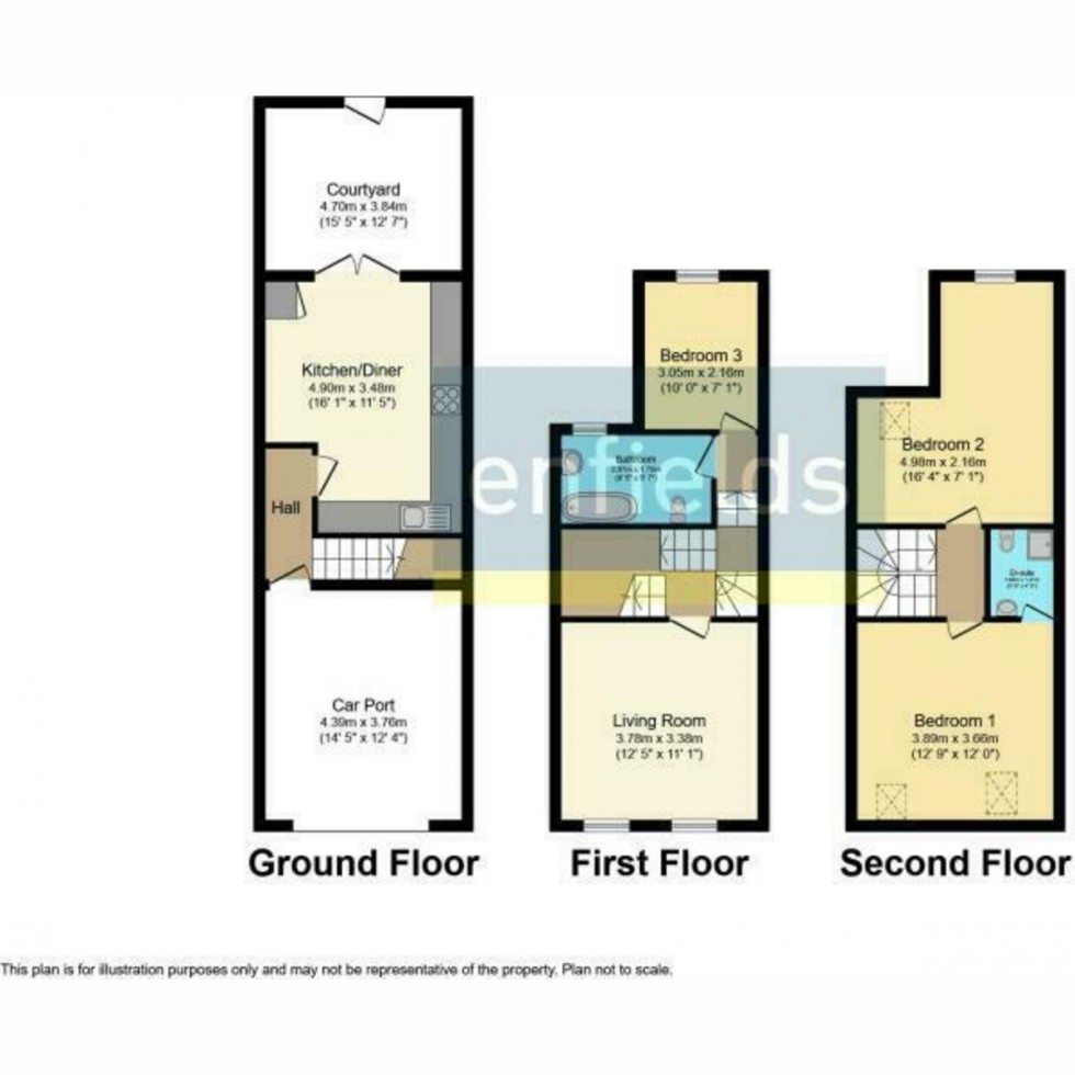 Floorplan for Lyon Street, Southampton, SO14