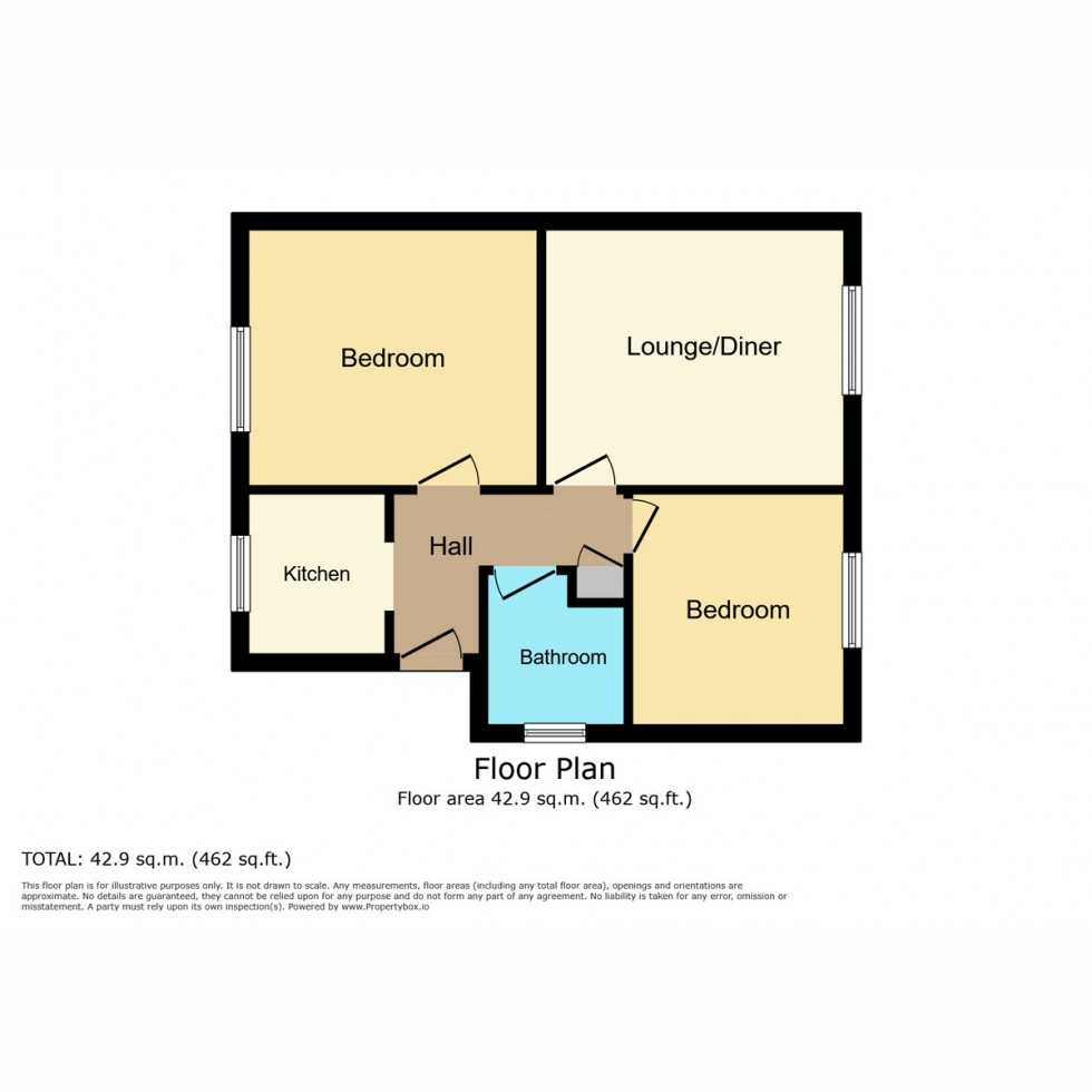 Floorplan for Vale Drive, Southampton, SO18