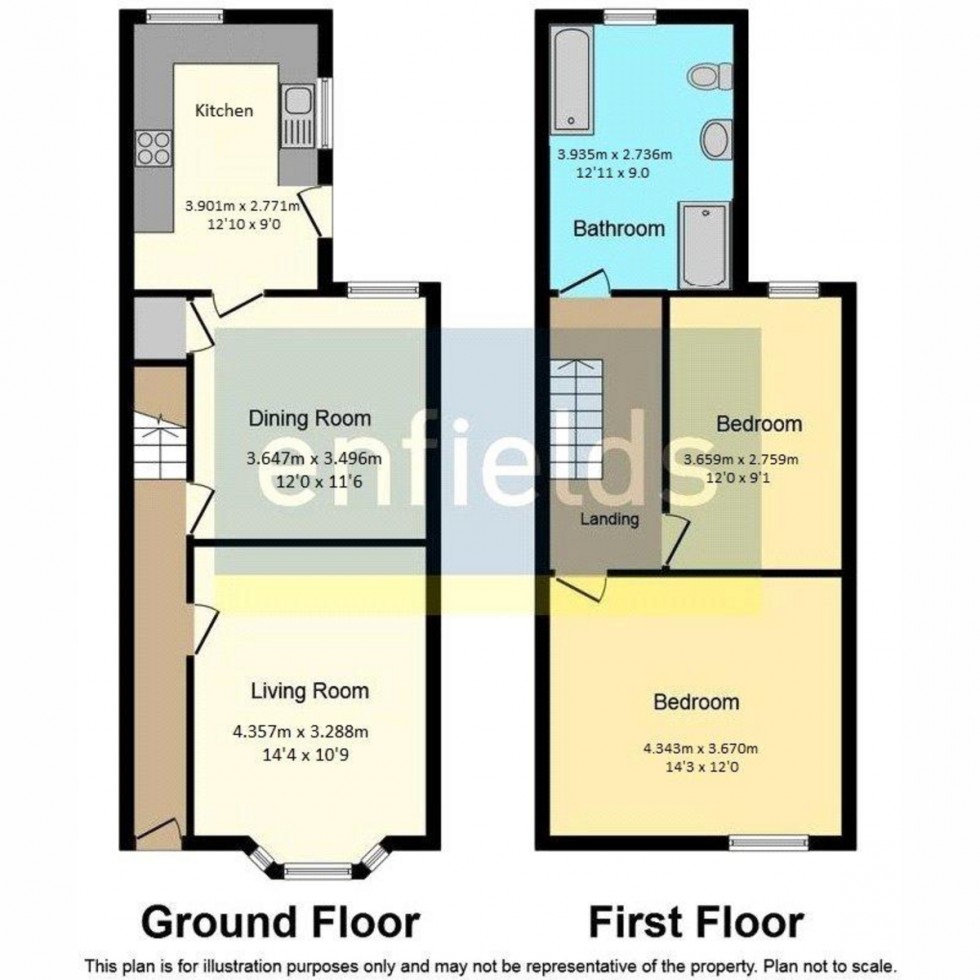 Floorplan for Clarendon Road, Southampton, SO16